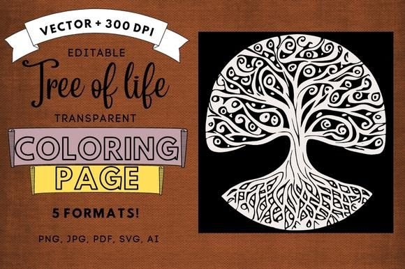 A Crafter's Review of the Tree of Life Coloring Page Graphic