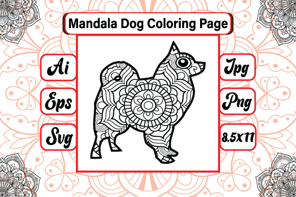 A Professional Review of Mandala Dog Coloring Page 20 Graphics