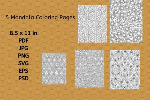 A Professional's Review of 5 Mandala Graphics for Client Coloring Pages