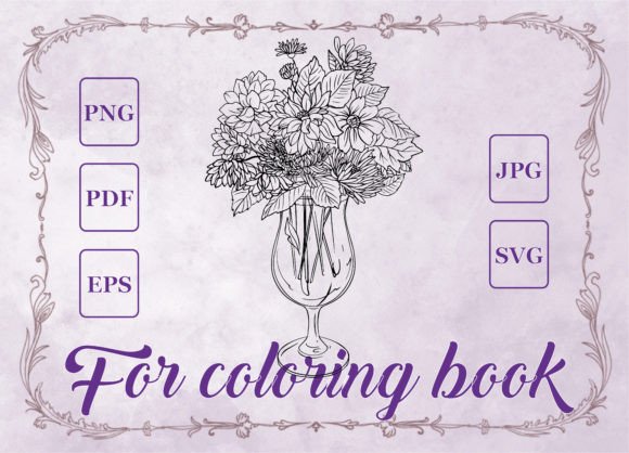 Autumn Flowers in a Glass Coloring Amp Graphics Review