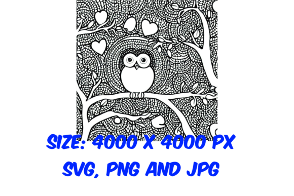 Big Eyes Owl Adult Coloring Pages: A Graphics Asset Review for Publishers