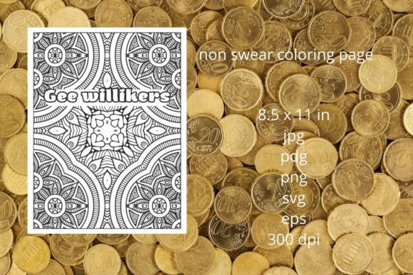 Crafters' Review: Gee Wilikers Coloring Page Graphic