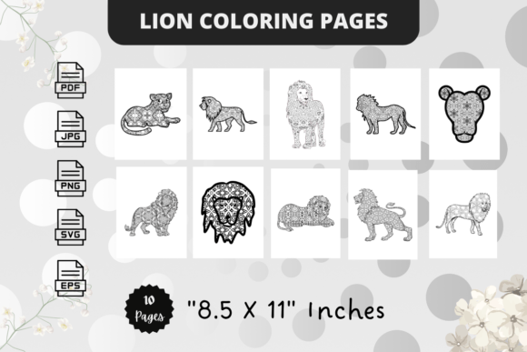 Lion Coloring Pages: A Graphic Asset for Creative Branding
