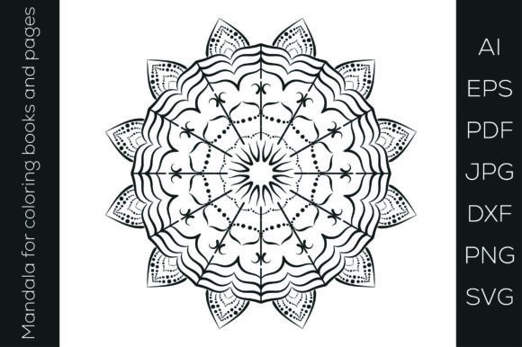 Mandala Coloring Page Vol. 39: A Designer’s Review for Graphics & Coloring Pages