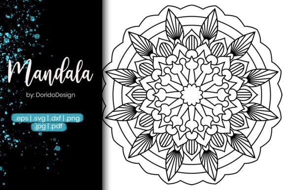 Mandala Coloring Page Vol.60: Graphics & Coloring Pages Amp