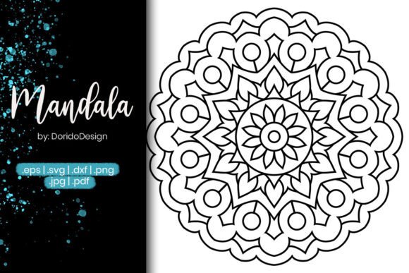 Mandala Coloring Page Vol.68 Graphics Review