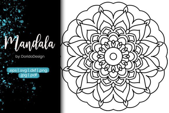 Mandala Coloring Page Vol.75: Graphics & Coloring Pages Amp