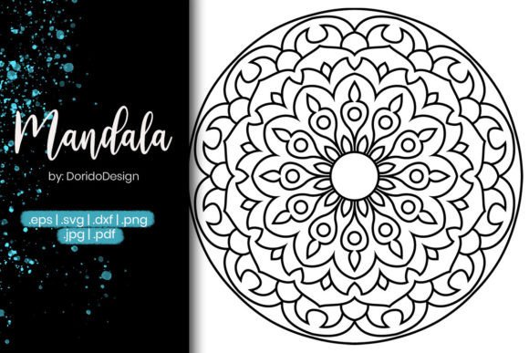 Mandala Coloring Page Vol.81: Graphics & Coloring Pages Amp