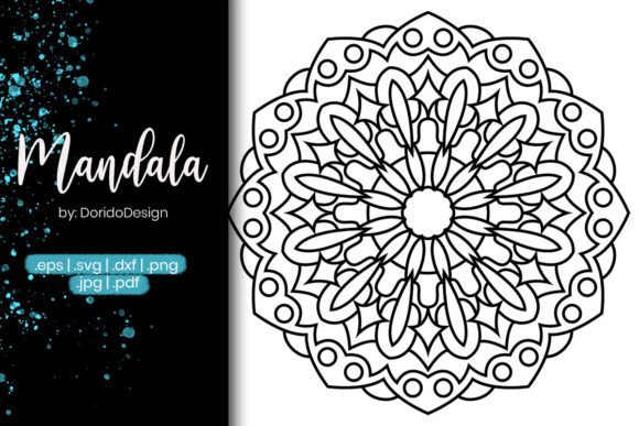 Mandala Coloring Page Vol.83: Graphics & Coloring Pages Amp