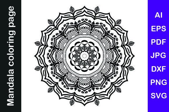 Mandala Coloring Pages Vol. 17: Graphics & Coloring Pages Amp