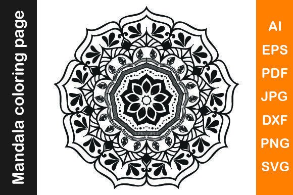 Mandala Coloring Pages Vol. 7: Graphics & Coloring Pages Amp